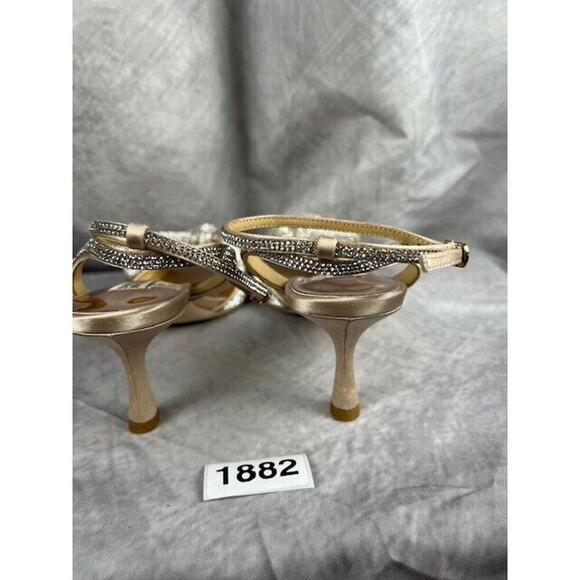 Badgley Mischka Women's Remi Heeled Sandal Size 9.5 Nude $235 - Picture 4 of 6